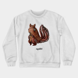 Squiddel Cartoon Illustration Crewneck Sweatshirt